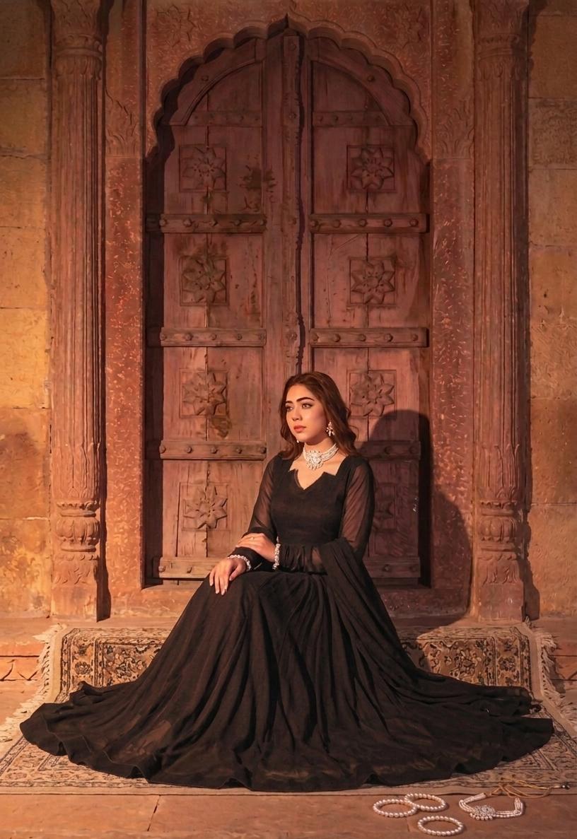 Solid  2-Piece Chiffon Maxi opna allwo parsal