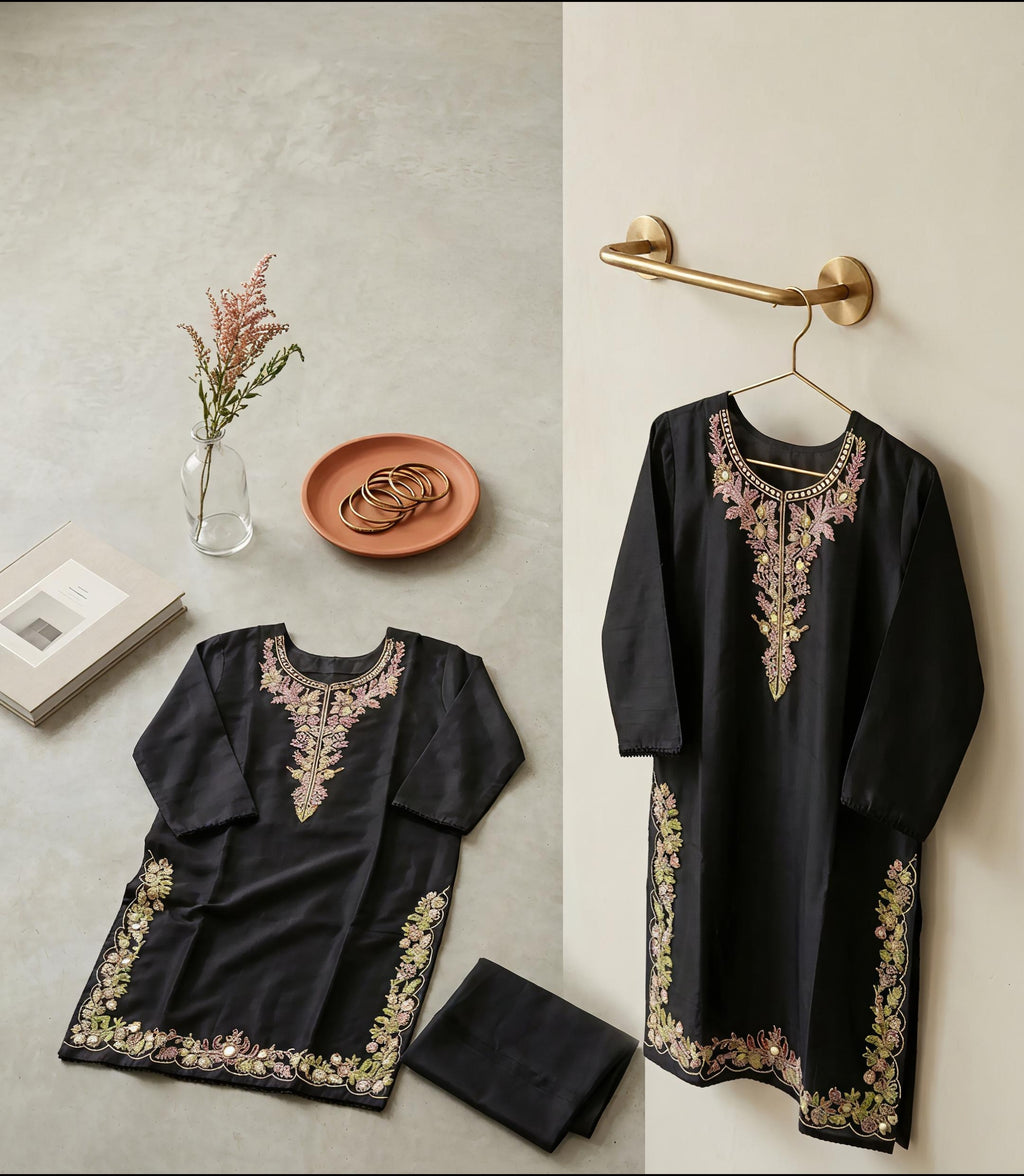 Pershi salwar Stitch embroidery two piece suit